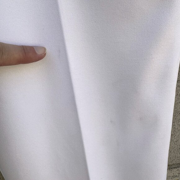 Sansabelt Vintage 70s 80s Mens White Flat Front Stretch Leisure Suit Pants 39 - Picture 7 of 11